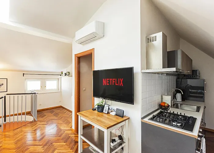 Modern Attic With Terrace - Machova Appartement *